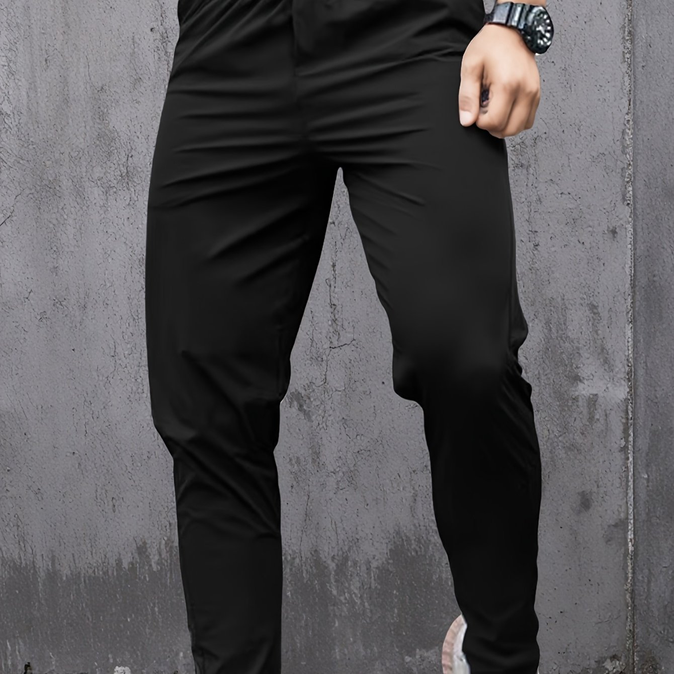 E-shop Herren lange Hosen Frühling und Herbst neue Stile elastische Gürtelbundhose lässige Freizeit-Sport- und Fitnesshose Sommer dünne atmungsaktive
