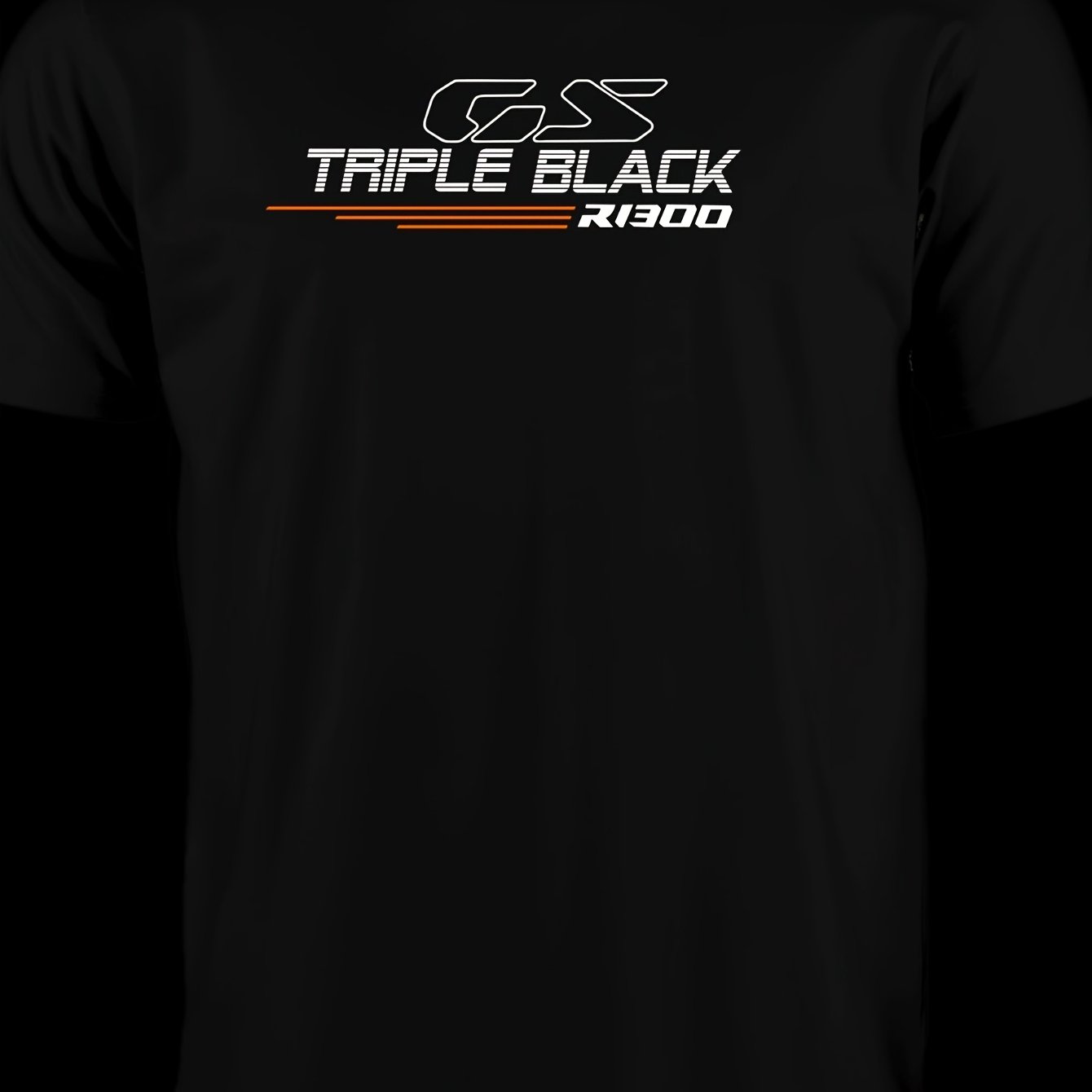 Men's Gs R1300 Motorcycle T-shirt - Casual Short Sleeve Round Neck Tee With R1300 Print, Machine Washable Suitable For Riding & Casual Attire, Motorcycle Enthusiast Apparel