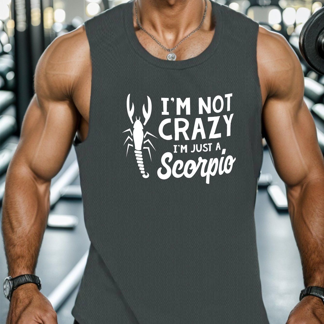 TEMU And Letter Print Summer Men's Quick Dry Moisture-wicking Breathable Tank Tops Bodybuilding Sports Sleeveless Shirts For Running Training Men's