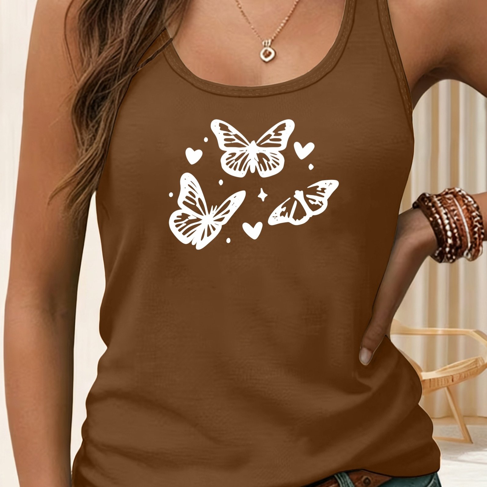 TEMU 00p Valentine's Day, Y2k, Women's Sleeveless Tank Top, Casual Fashion, Women's Spring/summer Casual Sportswear S, M, L, Xl, Xxl 6297