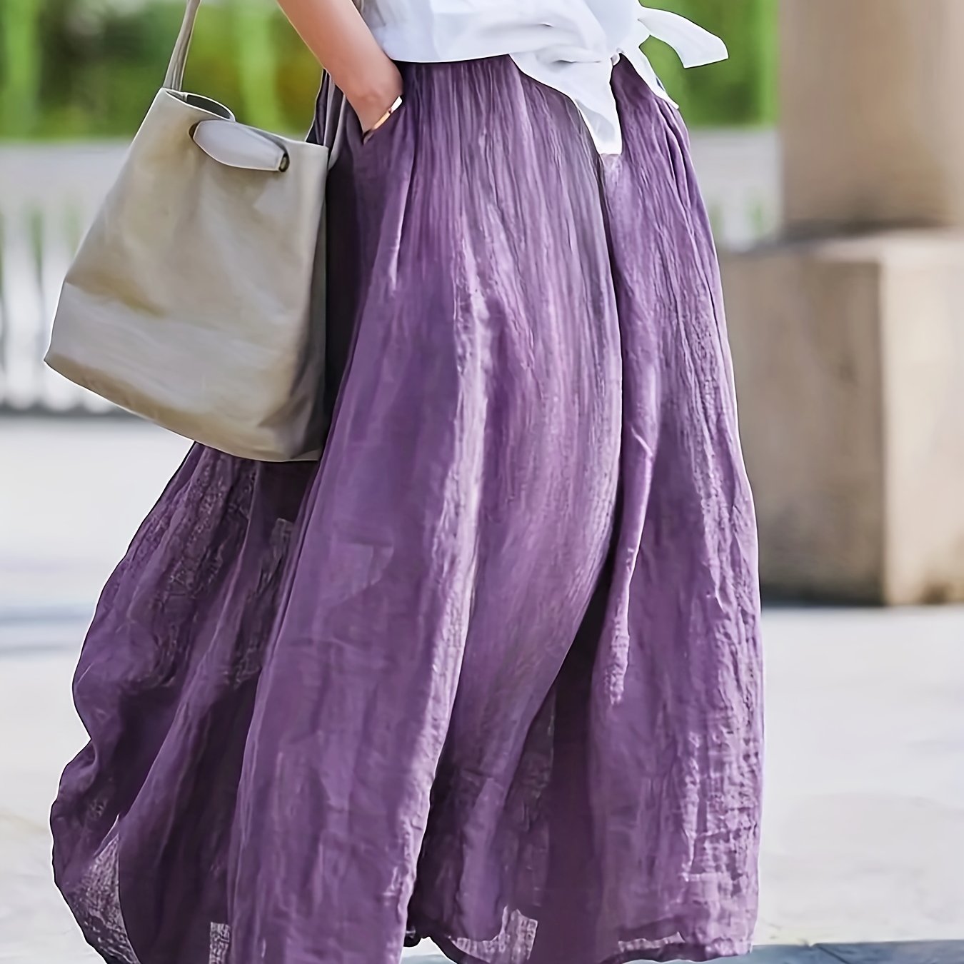 Plus Size -spring Summer Elegant Casual Plus Size Skirt