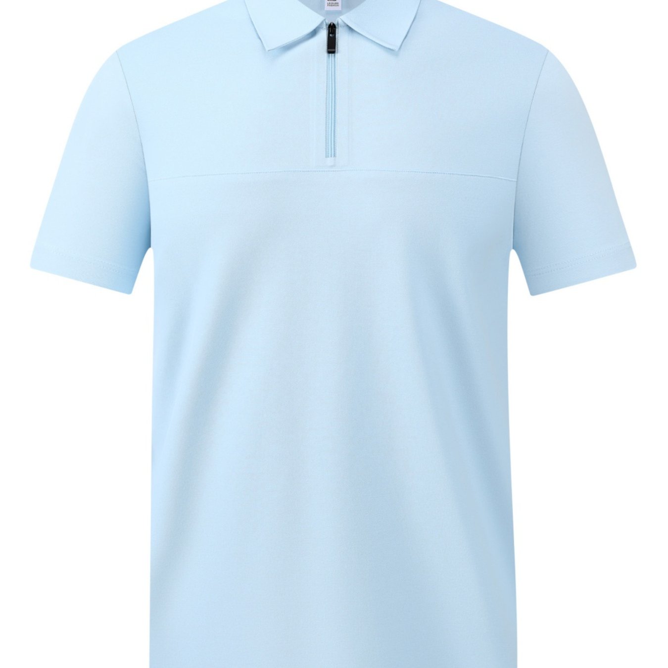 Men's Half-zip Shirt, Short Sleeve, Standard Fit, Casual Summer Top