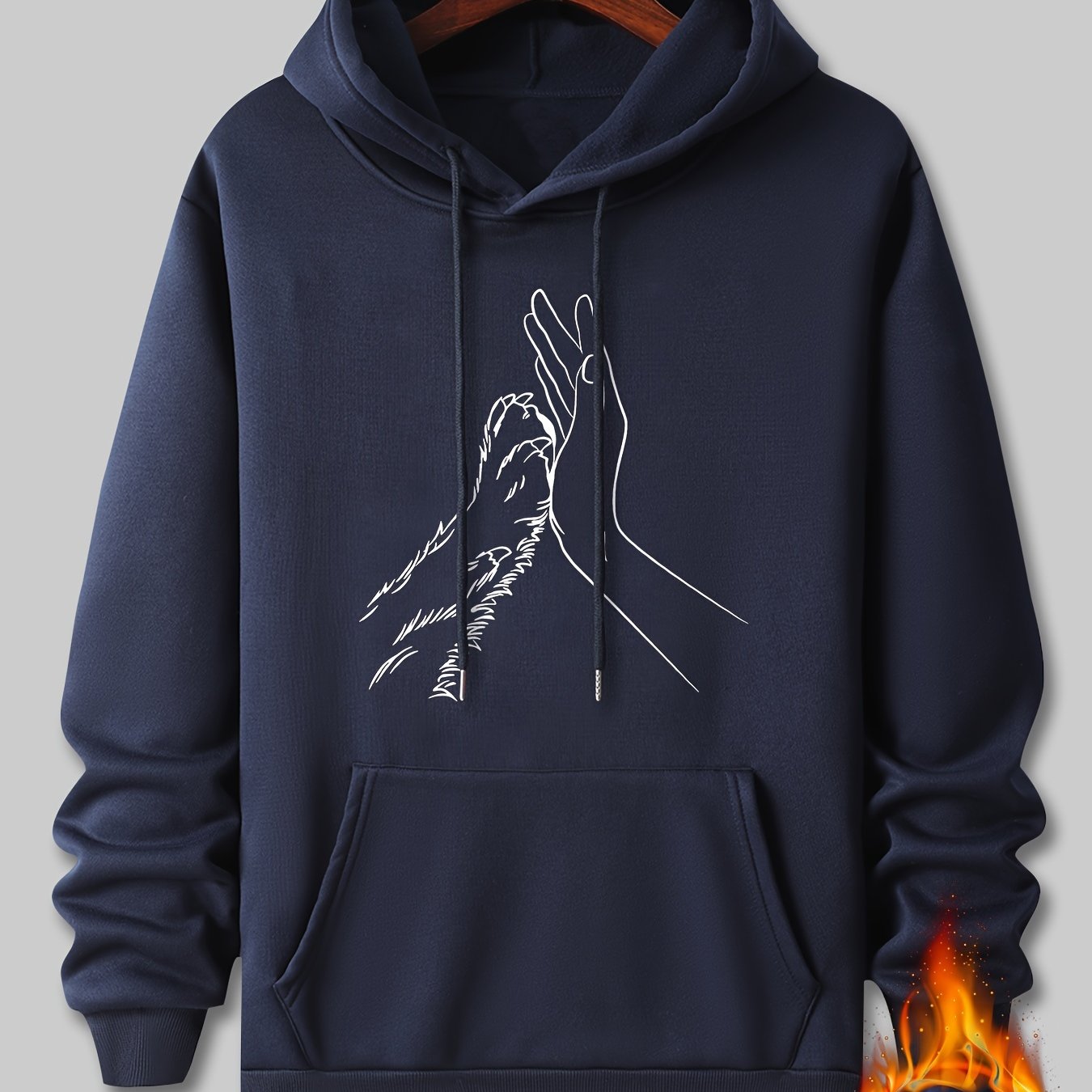 TEMU Men's Fashion Hooded Sweatshirt, Long Sleeve Hoodie
