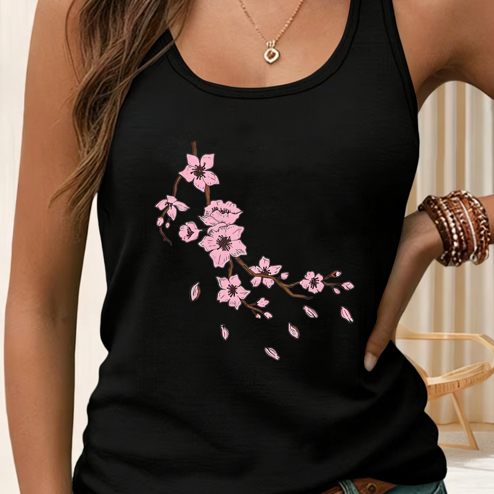 TEMU Y2k Women's Sleeveless Tank Top, Casual Fashion, Women's Spring/summer Leisure Sportswear, Sizes S, M, L, Xl, Xxl 3740