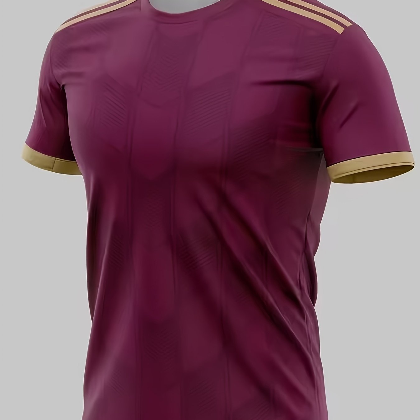 TEMU [printed Design - Not Textured] Moisture-wicking Polyester Fiber T-shirt For Men, Simple And Stylish Sports T-shirt, Summer Outdoor Short-sleeve