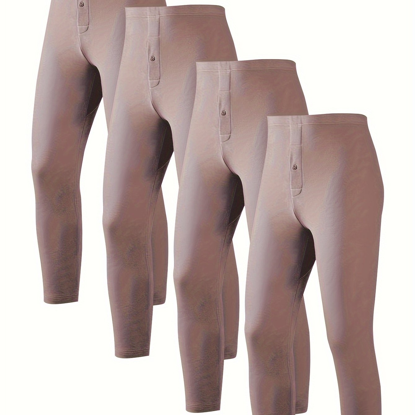 Long Johns Men Men's Thermal Pants Warm Base Layer Tights - Temu
