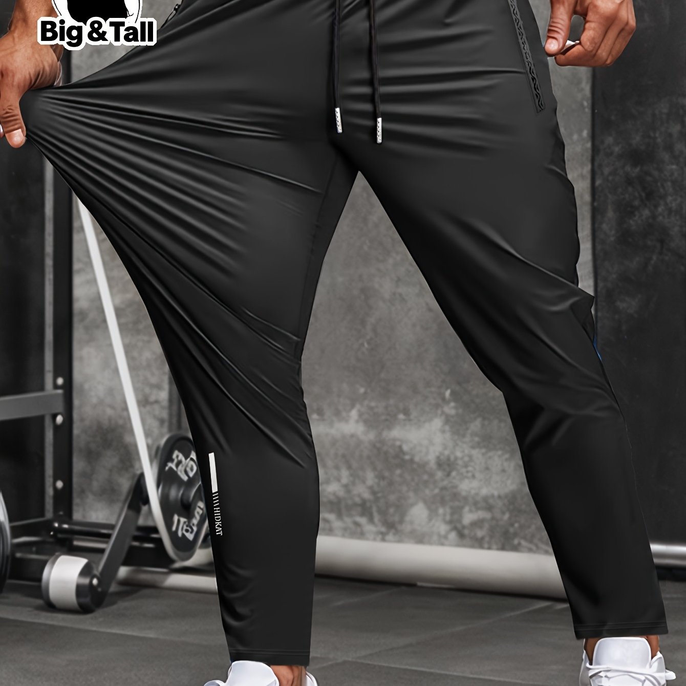 E-shop 1 Stück Herrenhose in großen Größen mit hohem Elastik, lässiger Business-Hose mit Kordelzug in der Taille und Knöchel, Hose mit