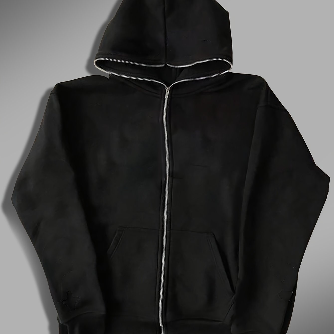 TEMU Slim Fit Men's Trendy Zip-up Sweatshirt, Men's Zip-up Sweatshirt