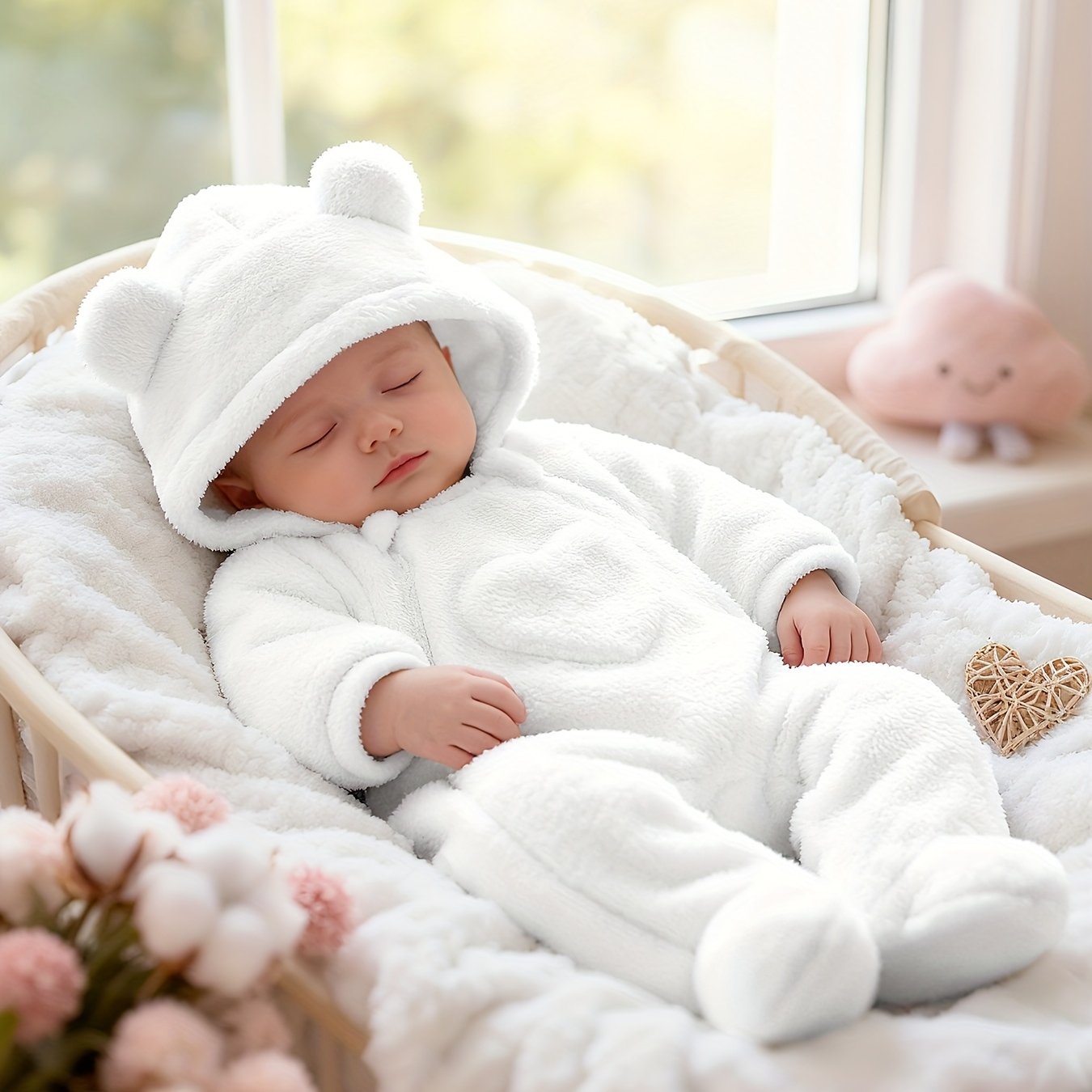 Image of S 3d Bear Full-body Onesie With Hood & Paw Print - Soft Warm Winter Outfit, Photo Shoots, Casual Attire, Perfect For Outdoor