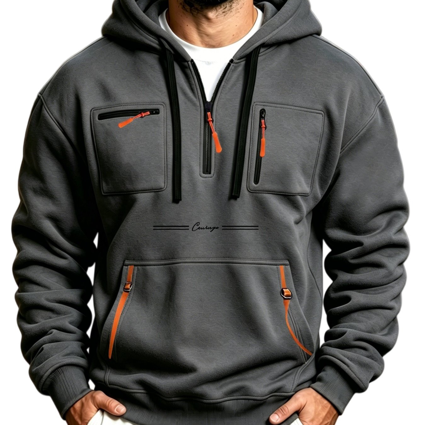 TEMU 2026 Autumn/winter New Streetwear Men's Sweatshirt, Outdoor Sports Sweatshirt, Multi- Men's Casual Printed Novelty Hoodie