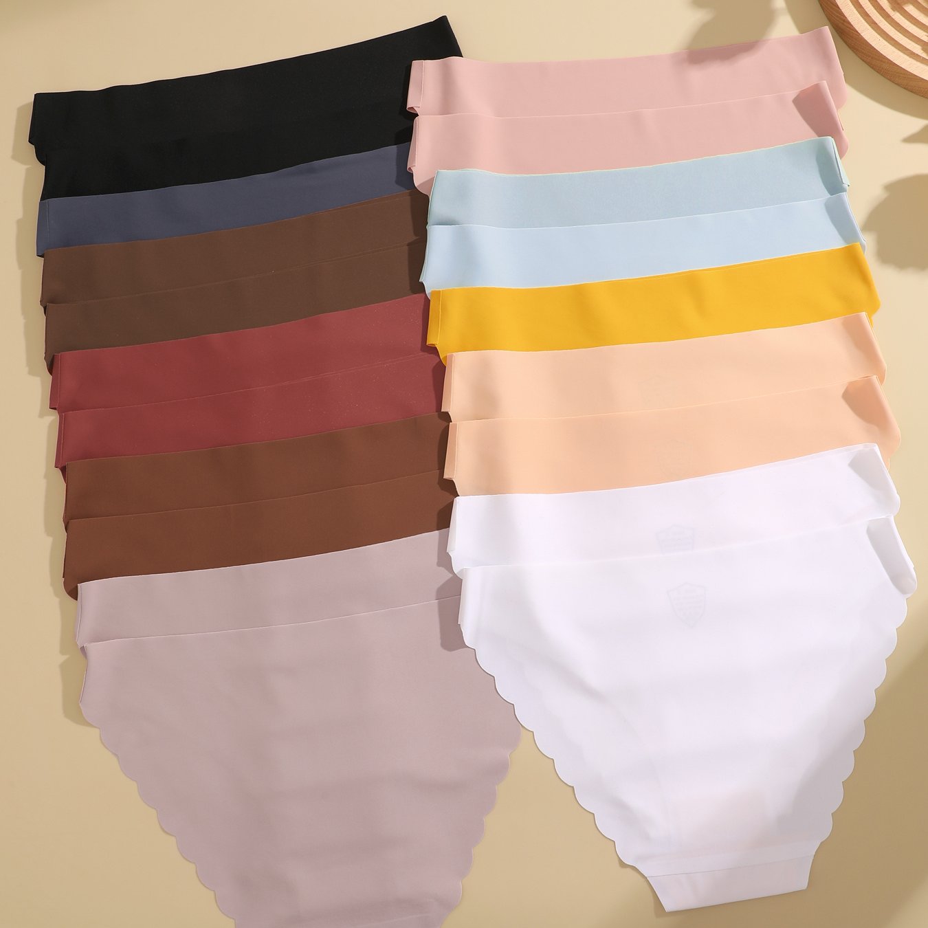 TEMU 20pcs Women's Plus Size Seamless Full-coverage Underwear - Low- Solid Color Panties, Soft Casual Attire & Purchase Savings, Discreet Low-