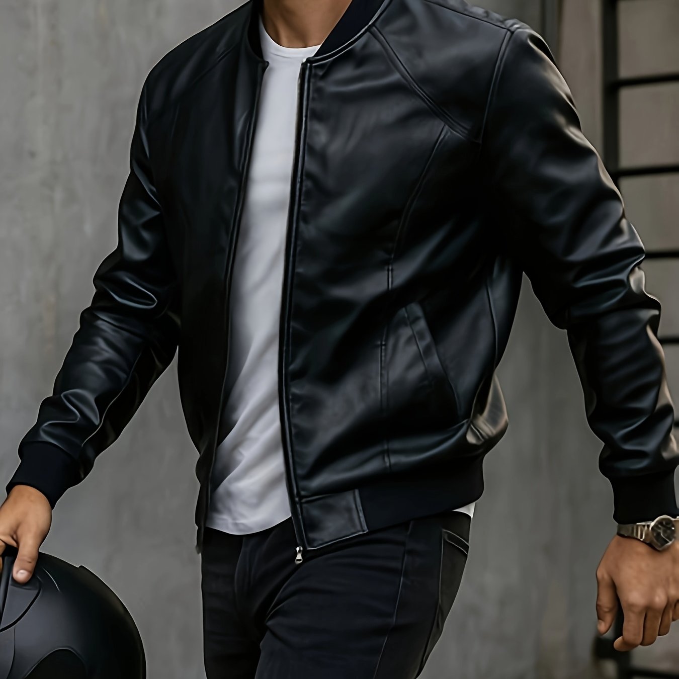 TEMU Men's Autumn/winter Casual Baseball Collar Jacket, Vintage Jacket, Top Gift For Boyfriend/husband, Professional Jacket , Christmas And Halloween