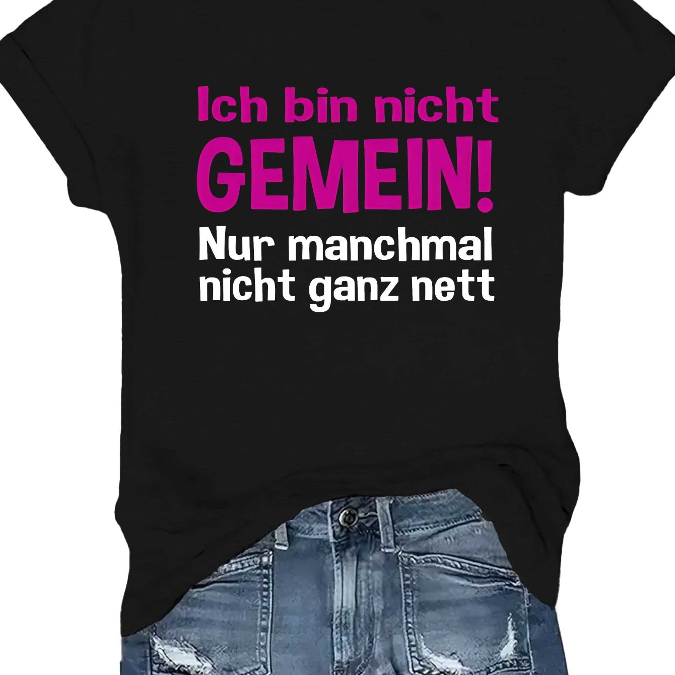 Plus Size - Mean Fashion Women's T-shirt Short Sleeves