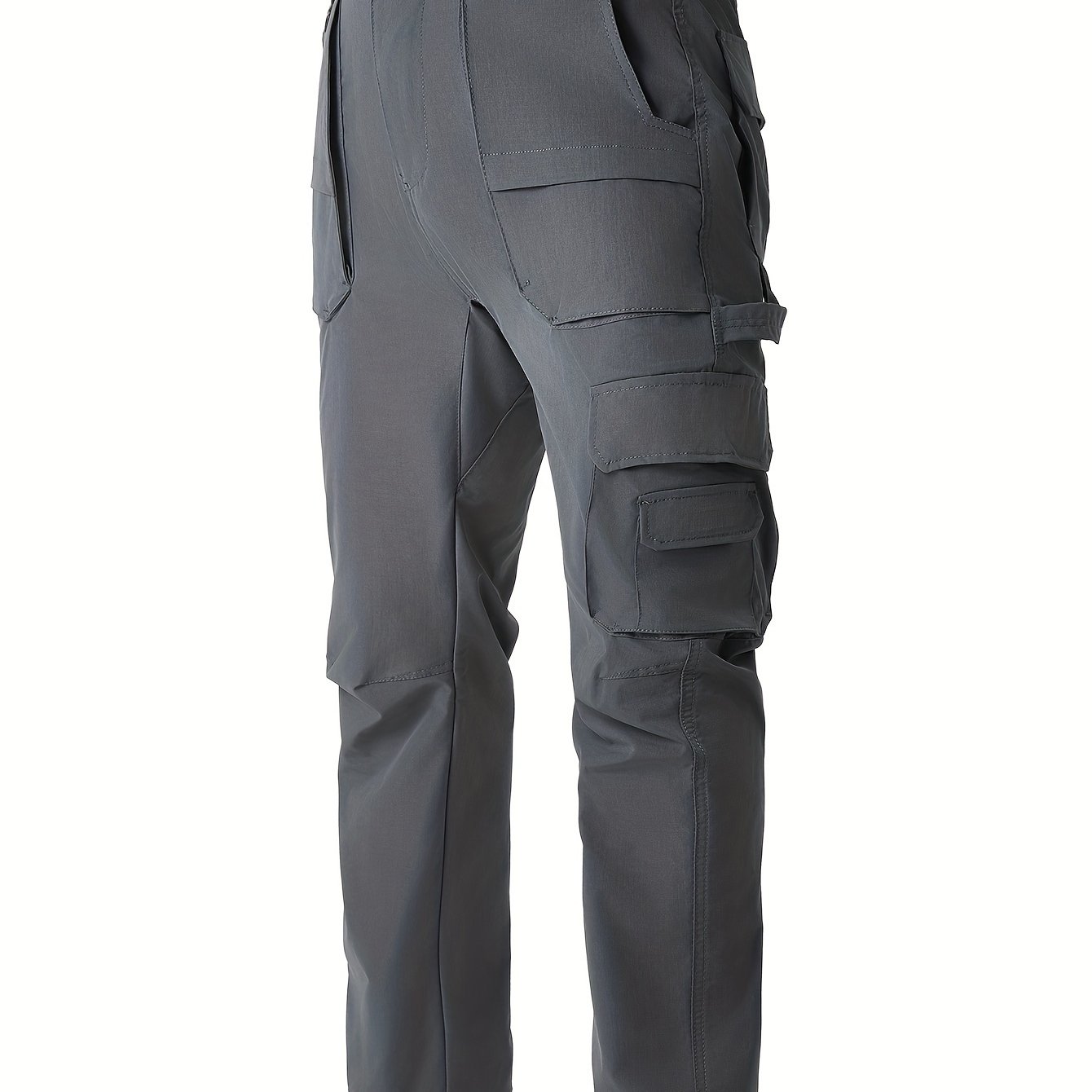 Image of Men's Quick-drying Outdoor Multi-pocket Tactical Work Pants For Camping, Hiking, Fishing, And Other Outdoor Street Activities.