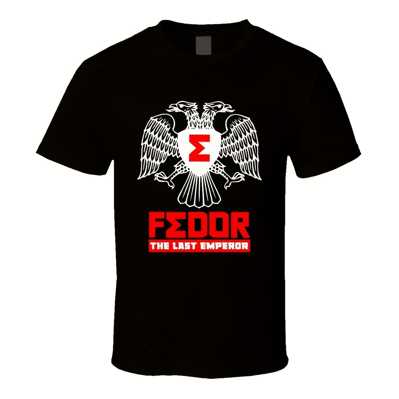 Fedor Emelianenko Mma Legend T-shirt - Heavyweight Signature & Logo, Iconic Fighting Apparel For Gym, Mma Events, Concerts - Breathable Casual Wear With Signature Print (unisex Suitable For)