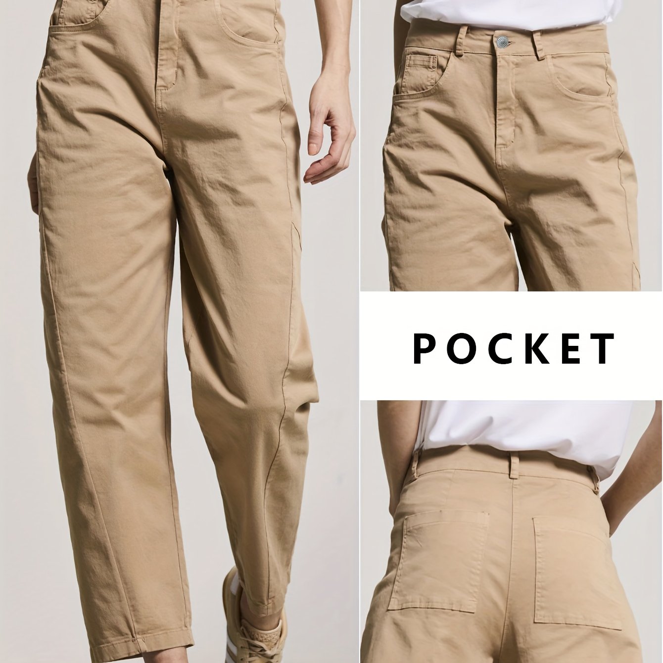 Image of M1197* Women's High-waist Slim-fit Jeans – Y2k Vintage Washed Brown Stretch Denim Pants, Tummy Control Ankle-length Capri Trousers For Casual & Holiday Wear, 90s Retro Fashion Denim Jeans