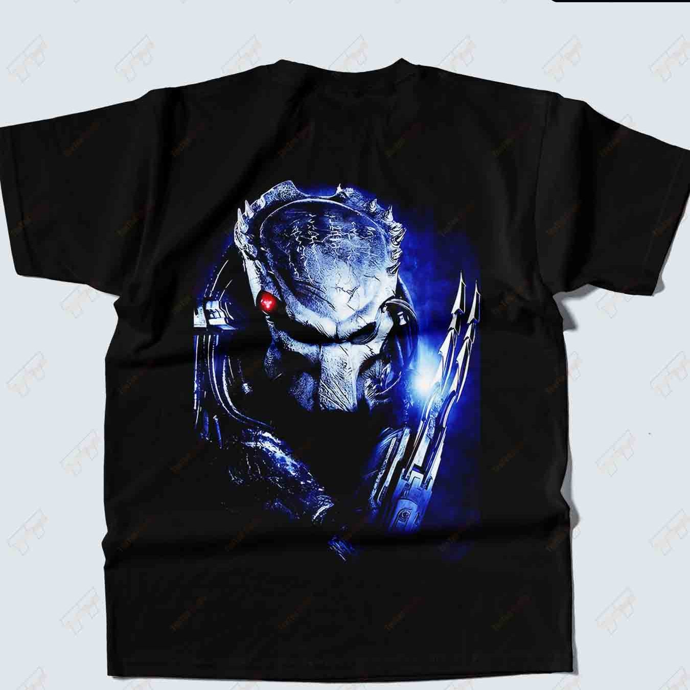 Vs Predator Horror Back Print 100% Tee Short Sleeve T-shirt