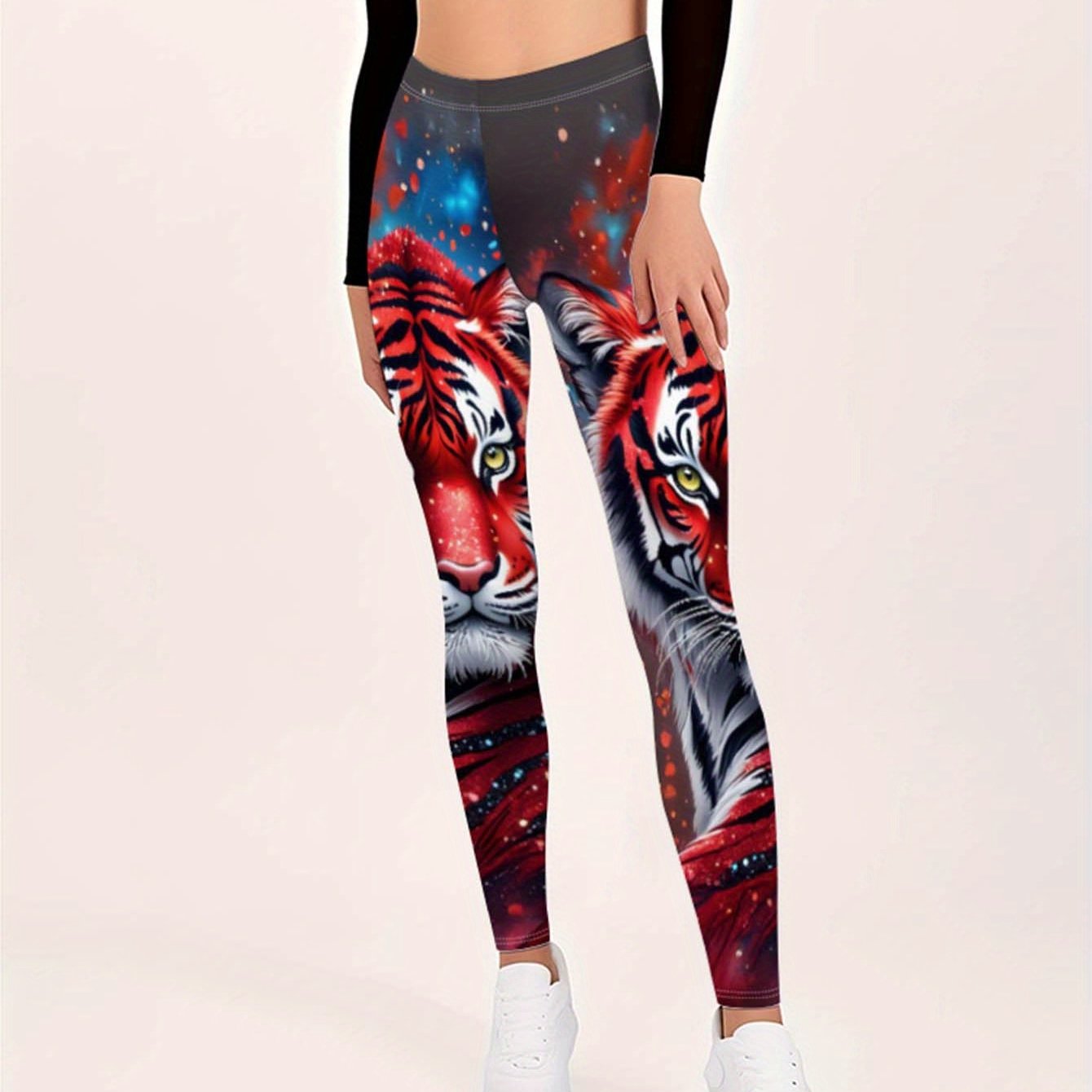 TEMU Women's Print Leggings - High-quality, , And Comfortable With A Design