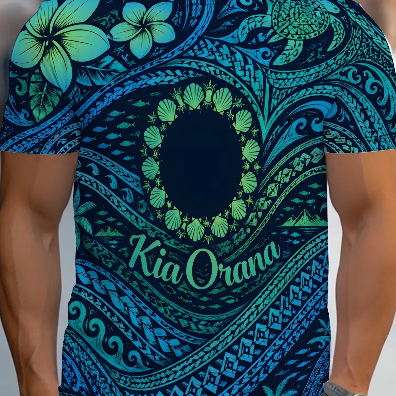 TEMU Cook Islands Series Casual Men's Sports T-shirt
