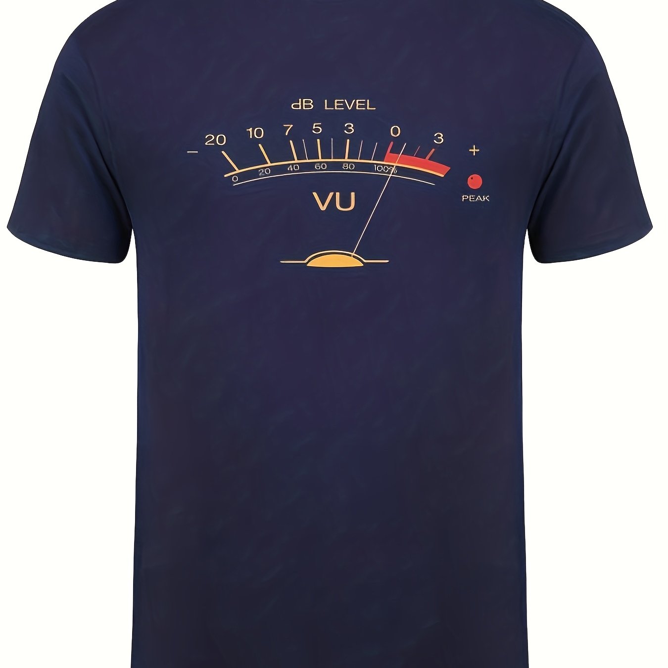 TEMU Volume Vintage Audio Engineer Recording Enthusiast Classic Men's Short Sleeve T-shirt Sportswear Suitable For Fitness, Sports, And Casual Wear