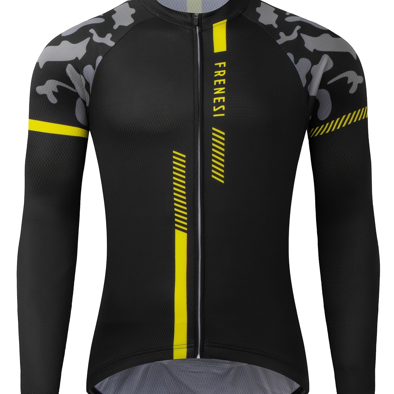 E-shop FRÄNISI Schnelltrocknendes Radtrikot – Atmungsaktives, feuchtigkeitsableitendes Langarmshirt für Damen & Herren, Leichter Stretchstoff mit