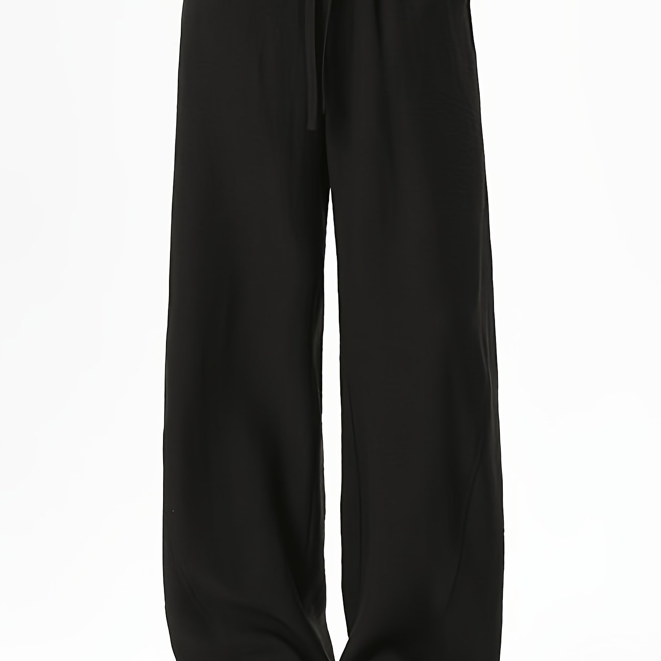 TEMU Trousers For Men High Quality | 1pc Casual Pants 2026 Versatile Loose Drop- Straight Wide Leg Long Pants