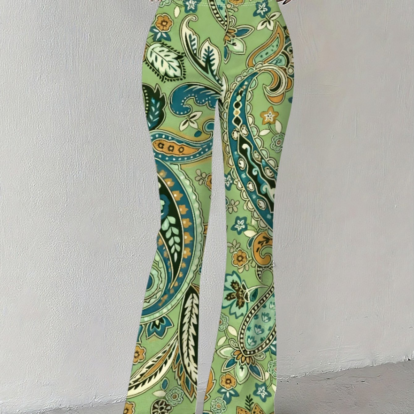TEMU Printed Design Without Texture, Featuring Unique Floral Patterns Tones. High-quality Women's Prints, Artistic Designs, Full-, Casual And