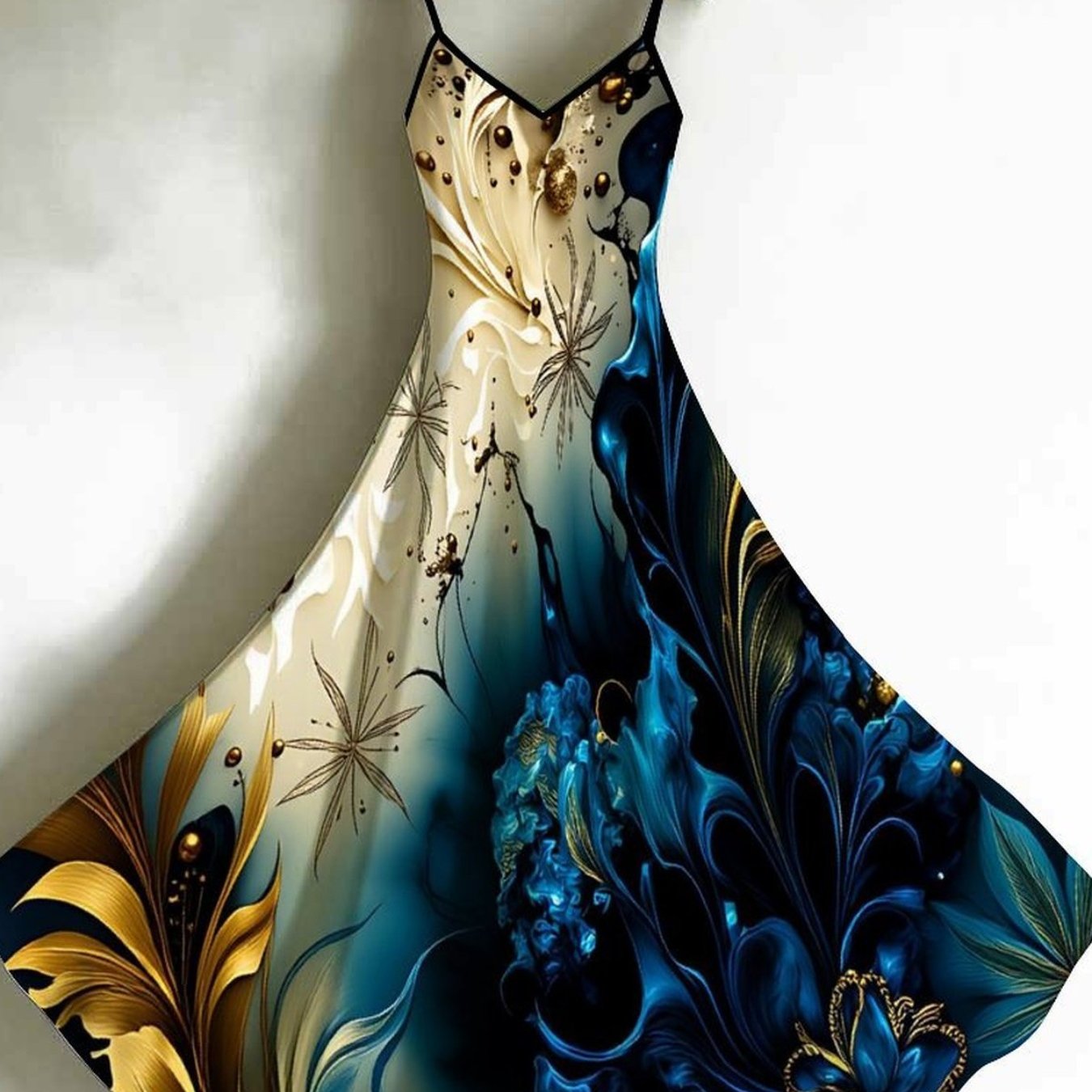 Women's Halter-neck Tank Top Dress With Printed Fashionable Patterns. Elegant Women's Dress Suitable For Parties, Casual , And Elegant Resort Wear. Essential Women's And Must-have For Women