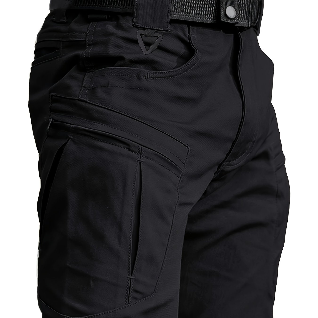 TEMU Men's Multi-functional Tactical Cargo Pants, Durable Non-stretch Fabric Suitable For Outdoor And Casual Wear, Durable Workwear For Hiking.