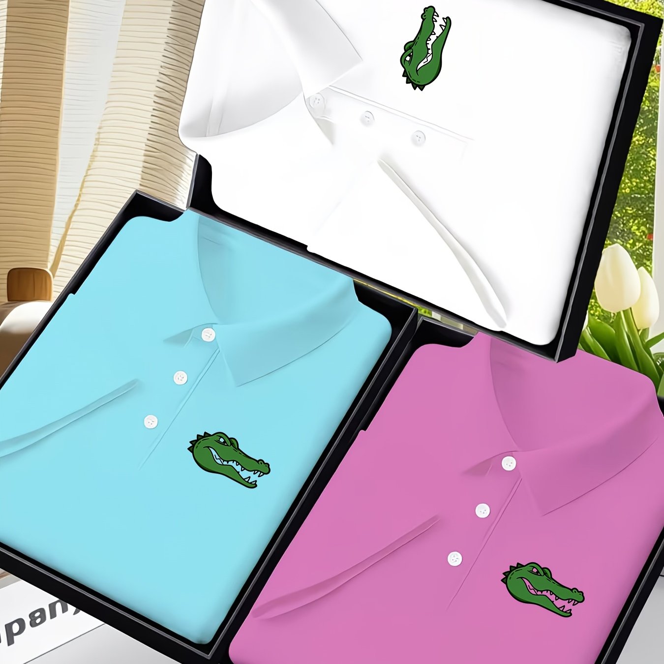 TEMU 3pcs Men' Color Lapel Shirt 3pcs Pc - Breathable Business With Lapel Collar, Suitable For Work , Office Meetings & Formal Events, Spring Summer