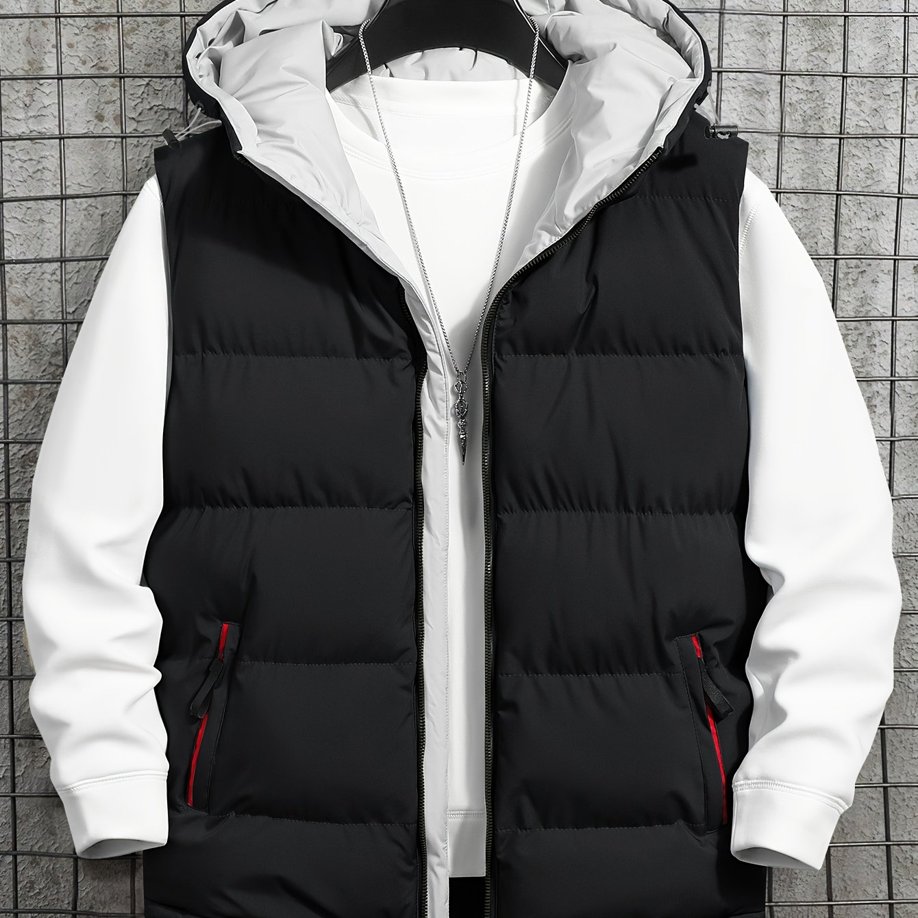 Image of Autumn/winter Thickened Men's Hooded Vest, Warm Without Being Bulky, Lightweight For Commuting And Casual Wear, Multiple Colors Xs-xxl, Men's Gilet