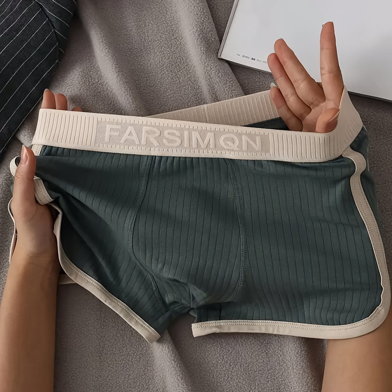 Image of 1 Piece Summer New Style Men's Boxer Briefs, Men's Underwear, Men's Quadrilateral Briefs, Trendy And Breathable, Random Color