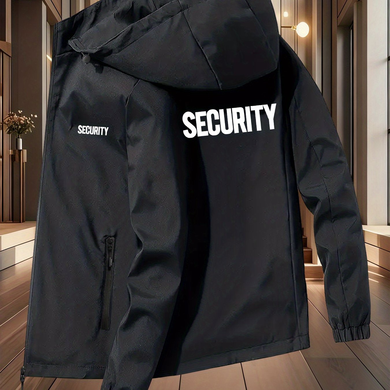 TEMU New Style Jacket For Men And Women With Letter Elements, Breathable Outdoor Mountaineering Apparel, Couple's Outerwear, Uniform Style Jacket