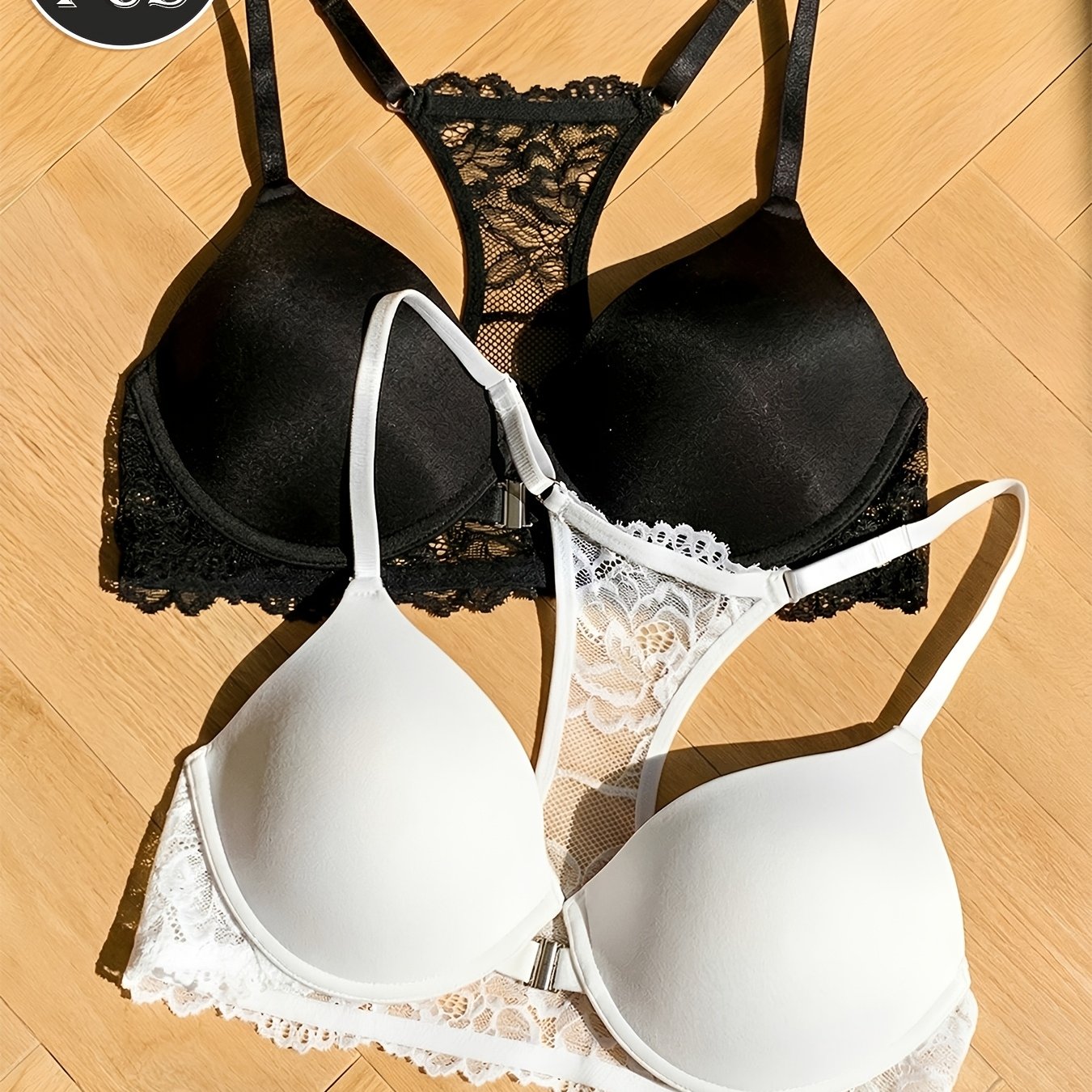 2pcs Sexy Push-up Underwire Bra Set And Everyday Contouring Bra