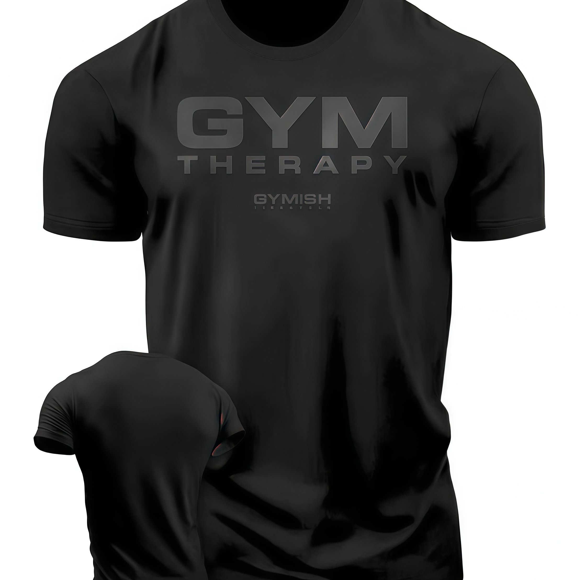 TEMU The Adult T-shirt Features A "gym Relax" Letter Print As Its Centerpiece, Conveying - And , With Athletic Vitality And A Sense Of Strength. The