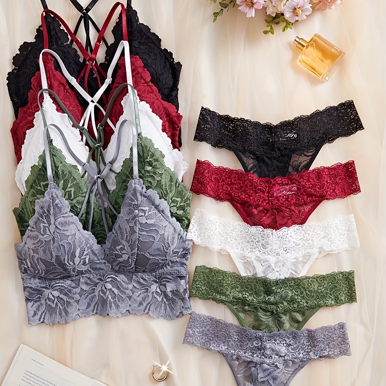 Five- Lace Sexy And Comfortable Lingerie Set