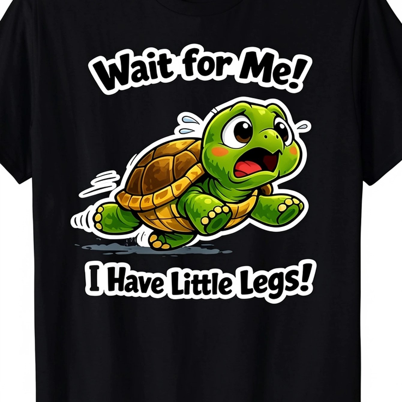 Image of I Have Little Legs Funny Short Leg Meme Turtle T Shirt Same Style For Men And Women 2026 Summer Short-sleeved Printed T-shirt 180g, Short-sleeved T-shirt
