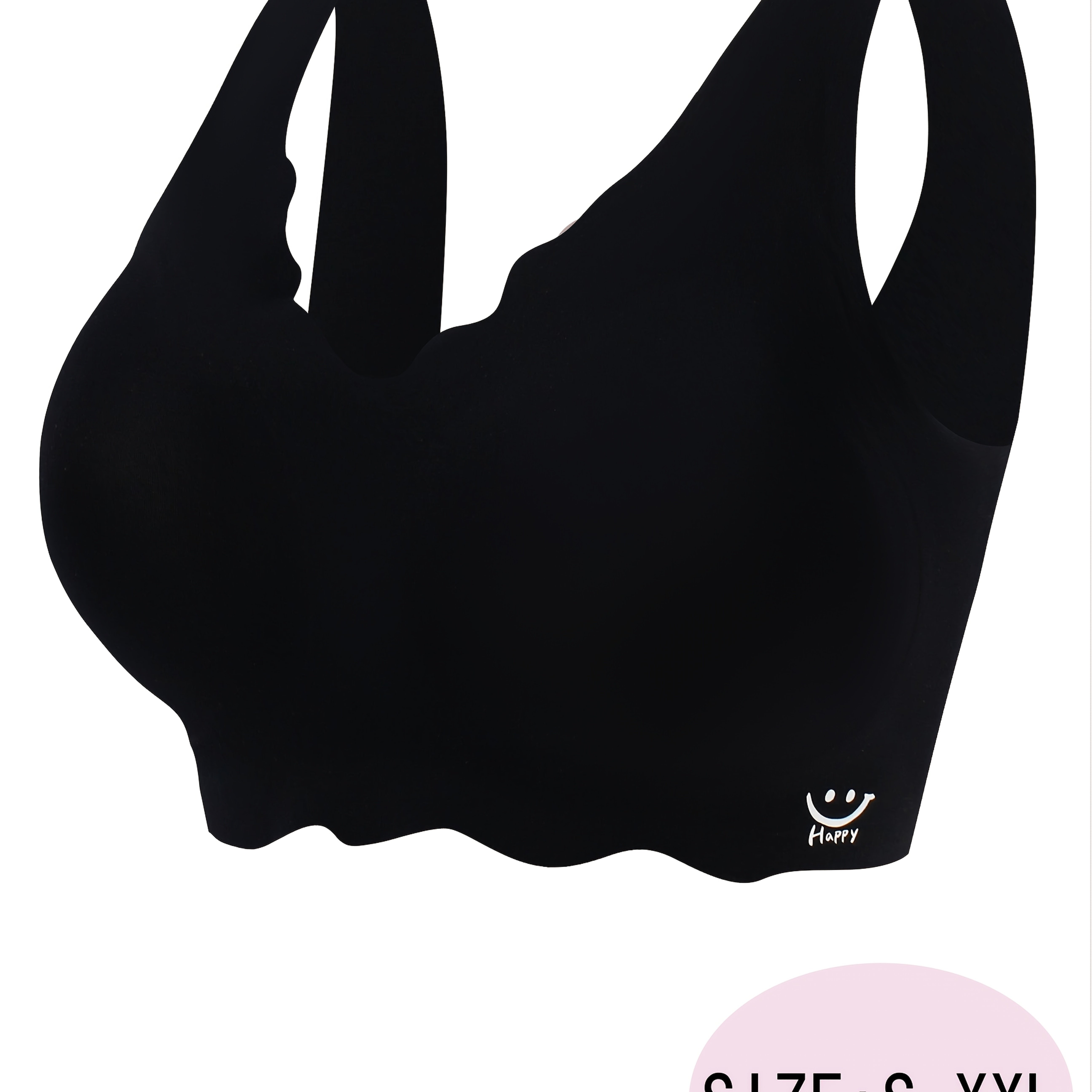 Seamless Tank Bra With Wide Straps