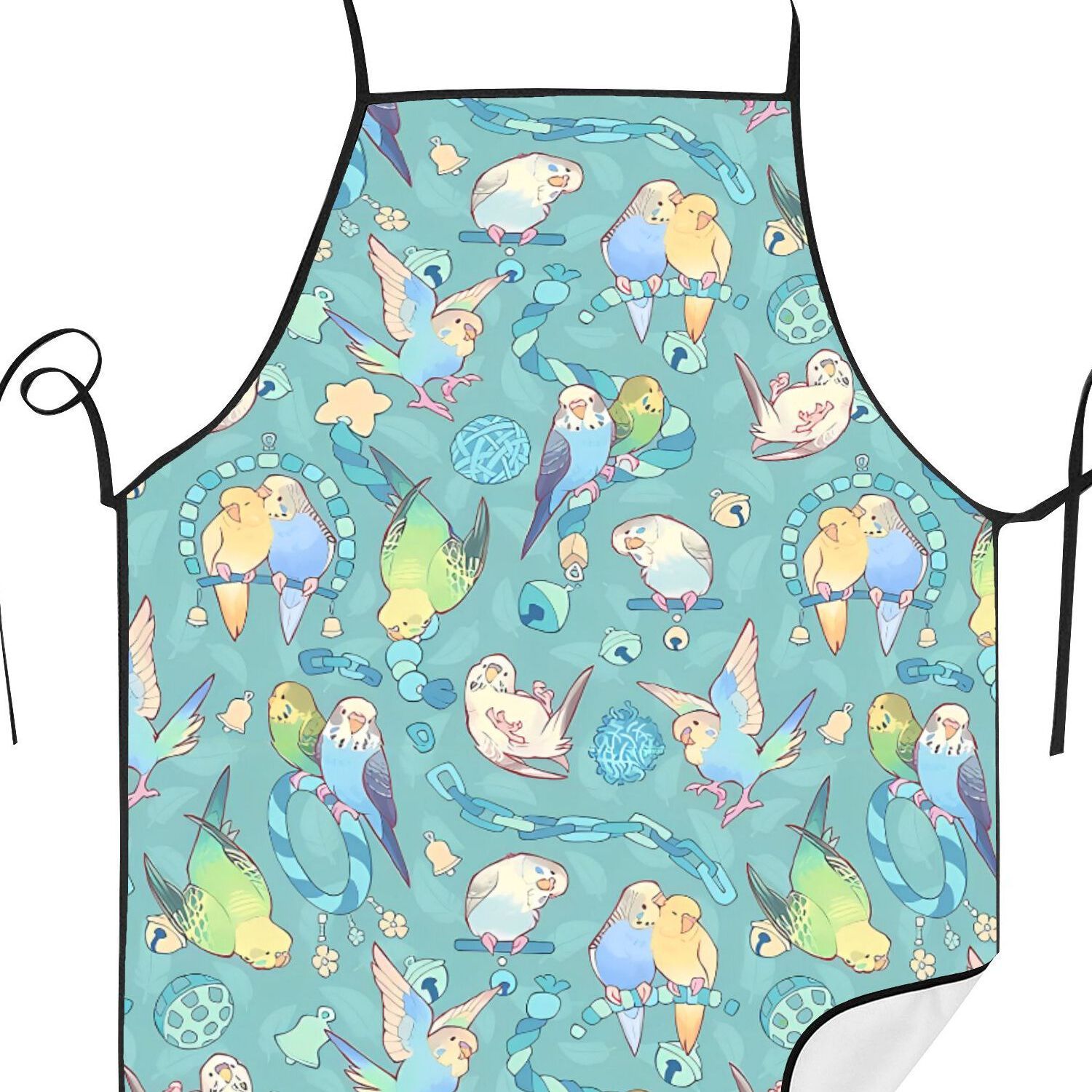 TEMU 2d Print Design Budgie Bunch Bubblegum Apron Funny Cooking Restaurant Printed