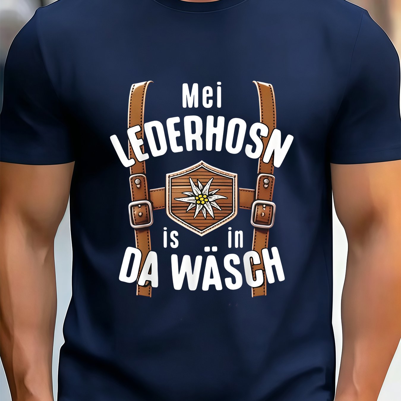 TEMU Men's Humor T-shirt - -themed Suitable For Oktoberfest, Soft Breathable 100% Polyester Crew Neck Short Sleeve Casual Summer Festival Wear With