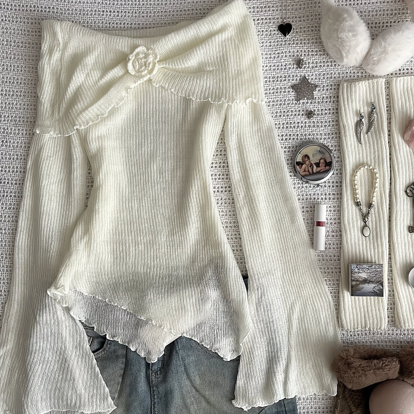 Women's Spring/autumn Ins-style Solid Casual Top