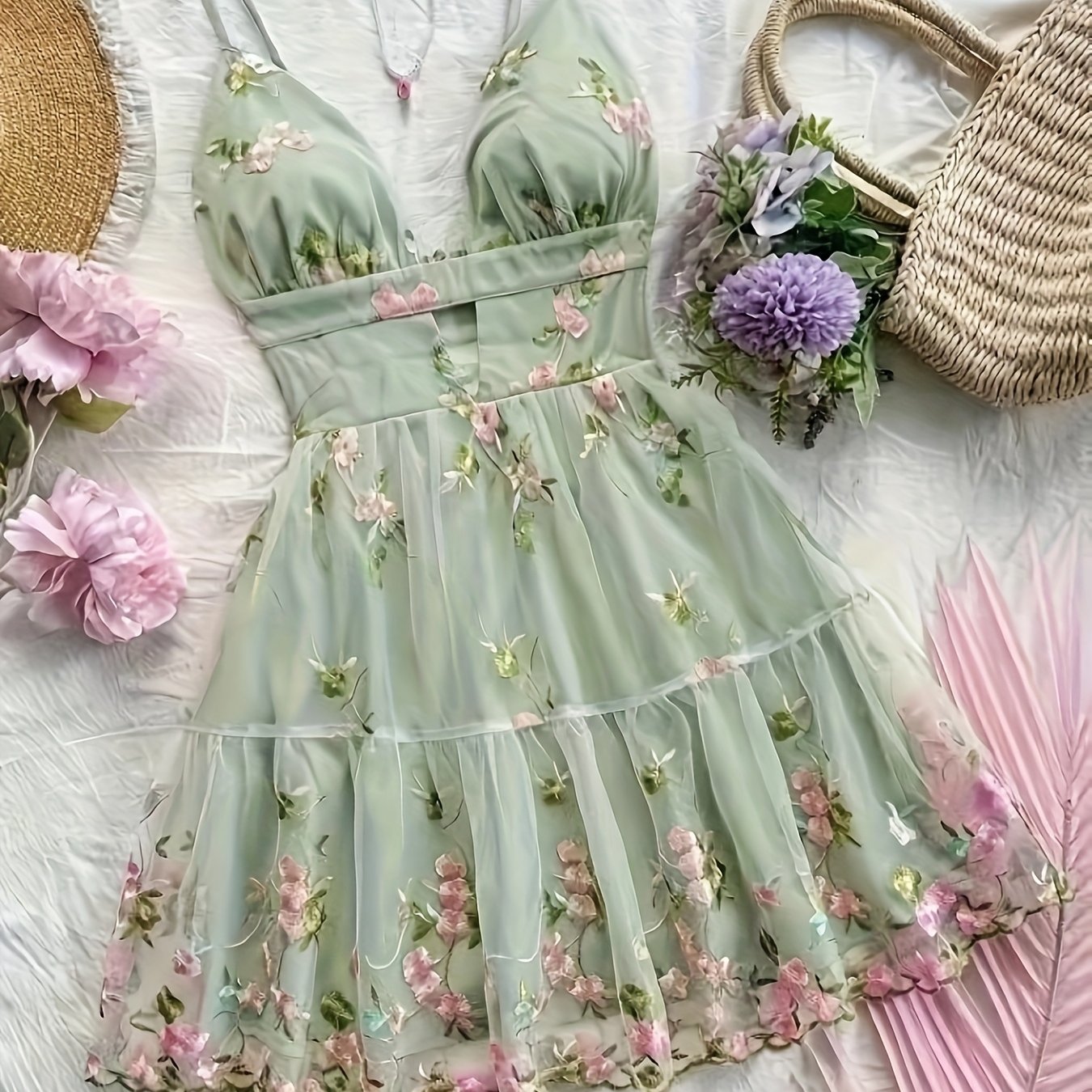 Women's Summer Elegant Spaghetti Suspender Dress