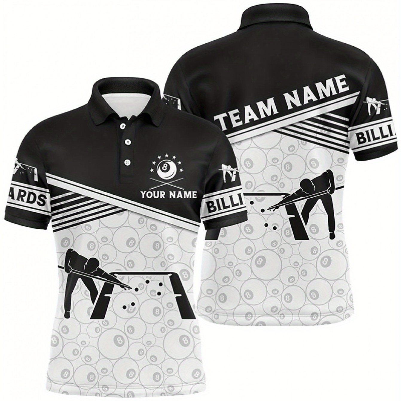 TEMU Custom Shirts, Personalized Billiards Jerseys, Gifts For Him, Gifts For Husband, Personalized Gifts
