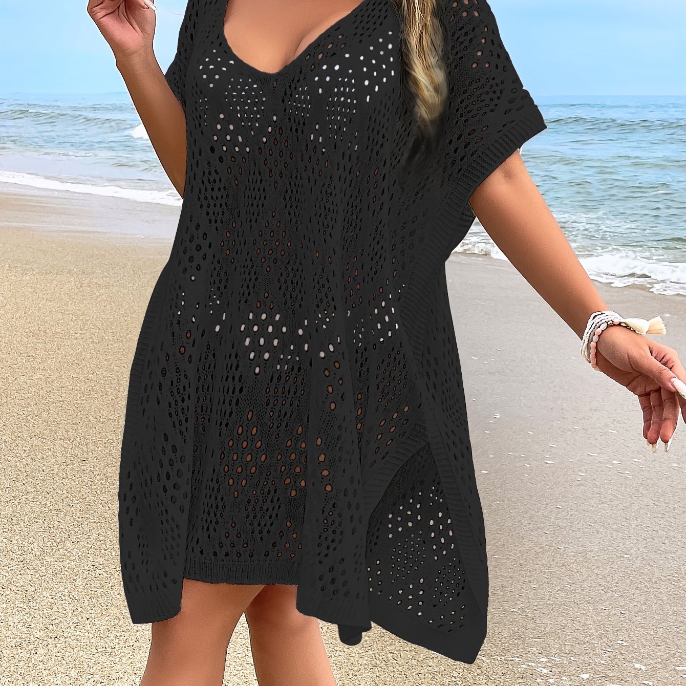 Separated Hollow Cover-up (bikini Not Included)