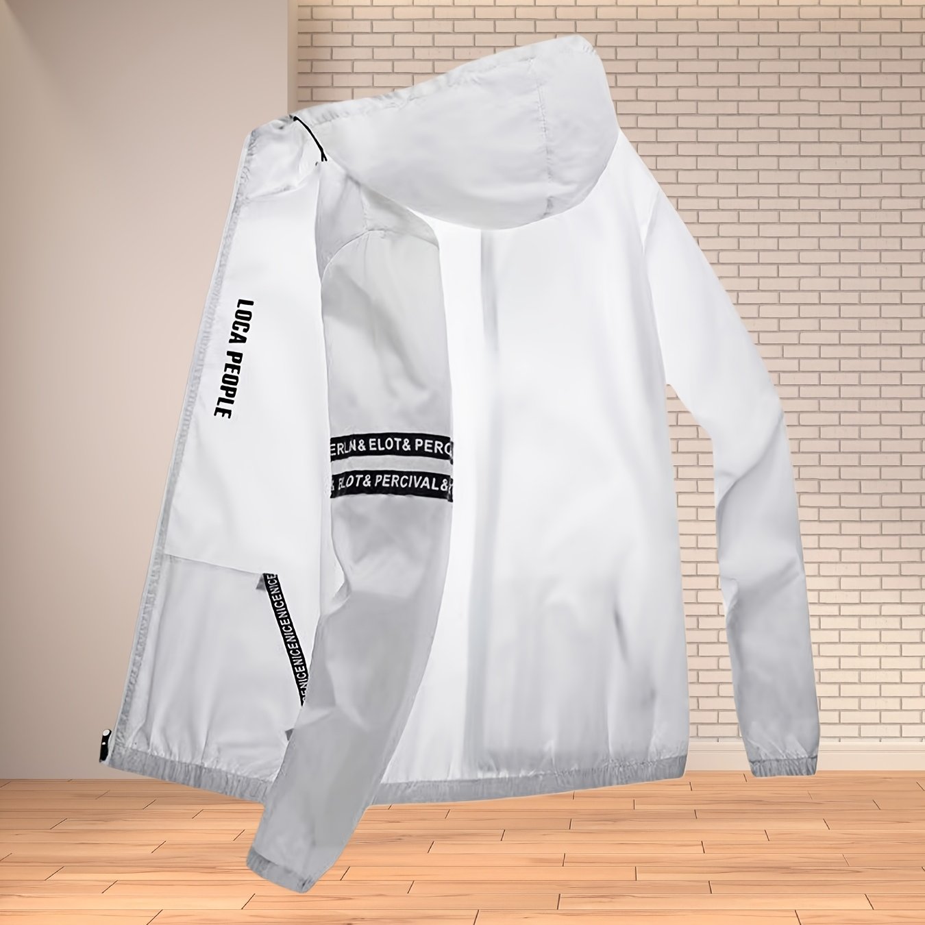 TEMU [ ] Silky Sunscreen Clothing Men's Ultra Thin Hooded Windbreaker Loose Sports Jacket Sunscreen Clothing Men's Fashion