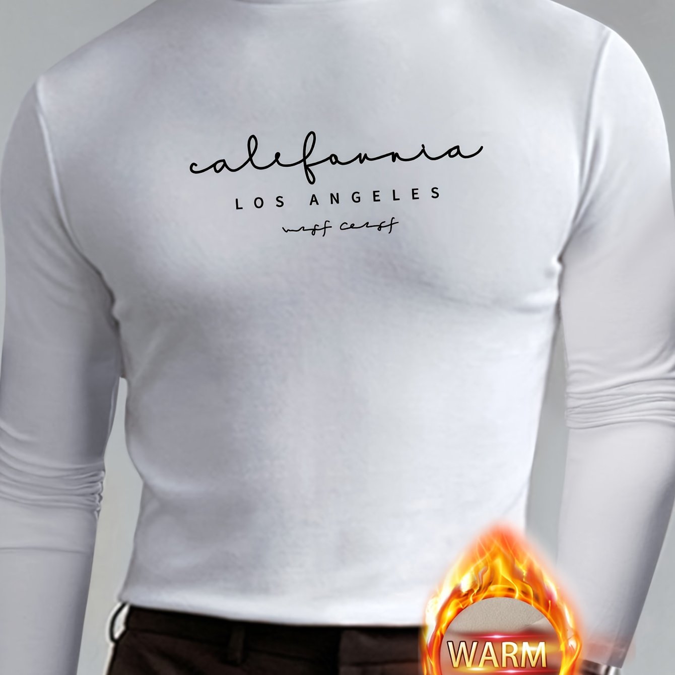 TEMU LOS Camiseta de Cuello Elástica y Ajustada, Larga para Deportes al