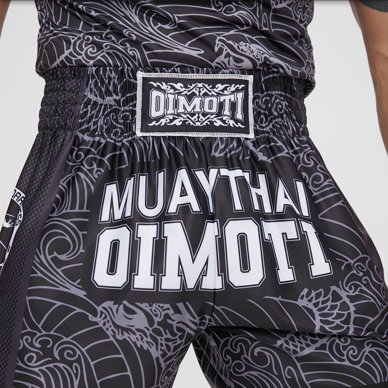 Image of Loose Quick-dry Boxing Shorts, Muay Thai Running Boxing 1 Fight Breathable Super-elastic Gym Shorts