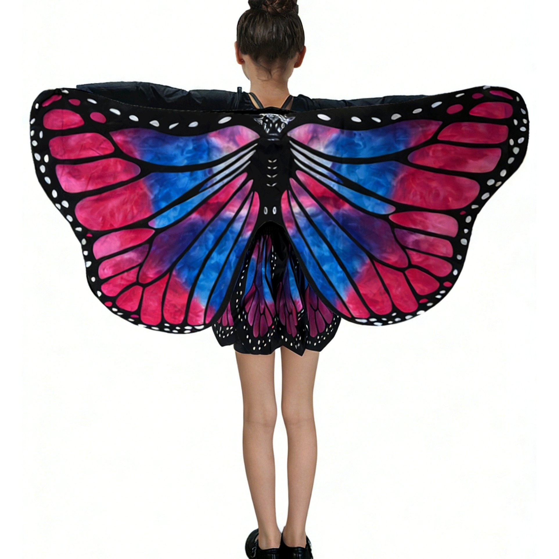 Image of Carnival Children's Wings Costume, Girls' Toy Game Role--up Outdoor Party Evening Gown, Insect Ball Set