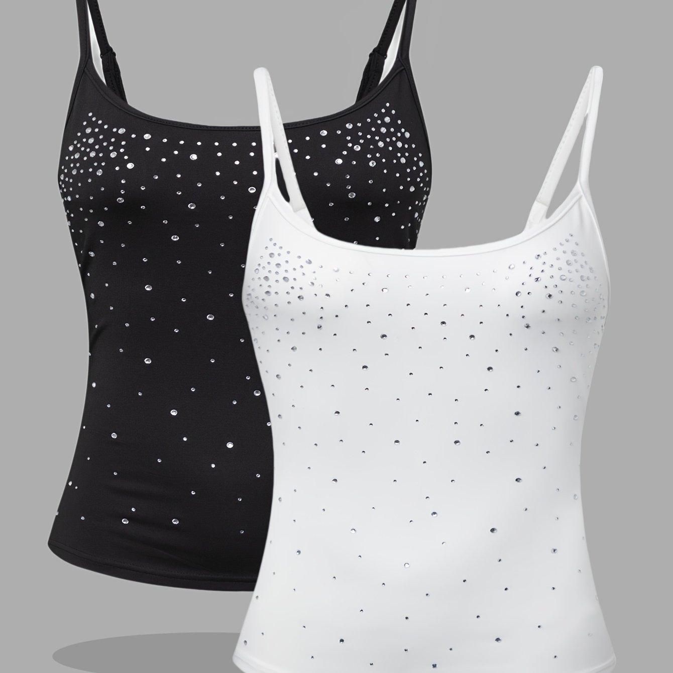Spring/summer 2pcs Set Valentine's Day Women's Vest Casual Outerwear Versatile Women's Strap