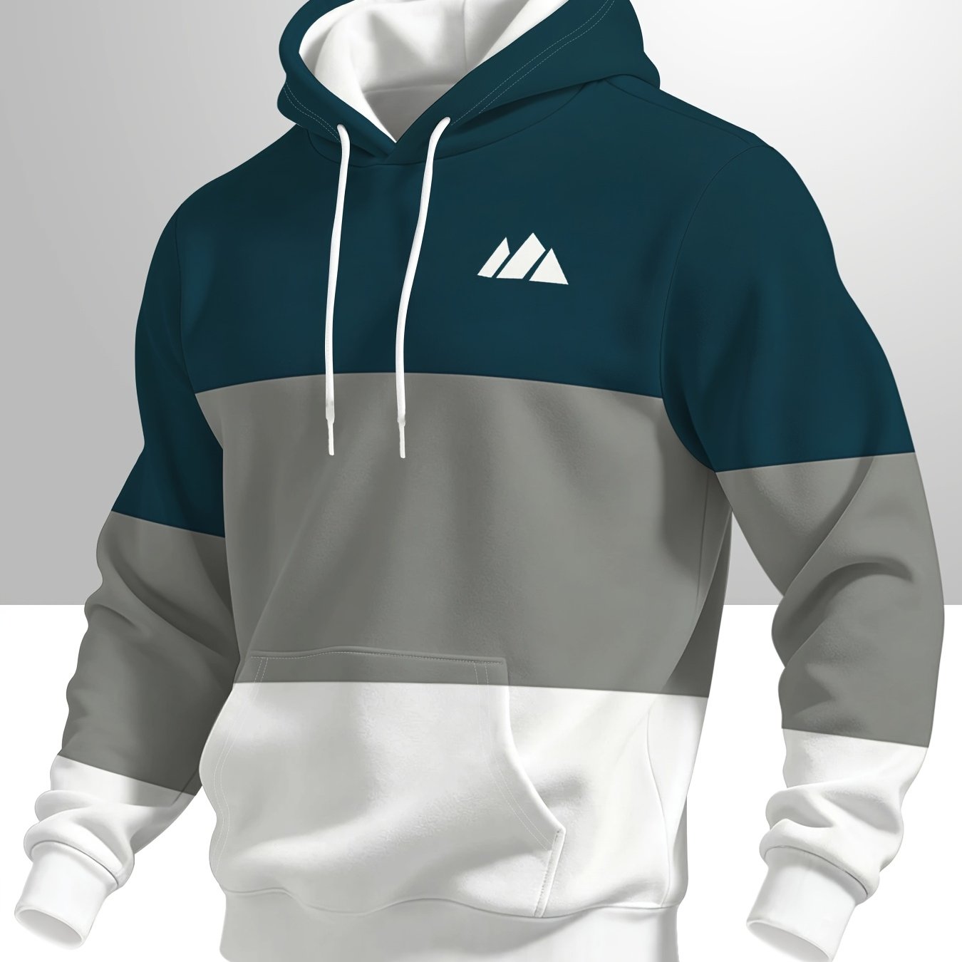 TEMU Men's Hooded Sweatshirt, Fashion , Suitable For Men'